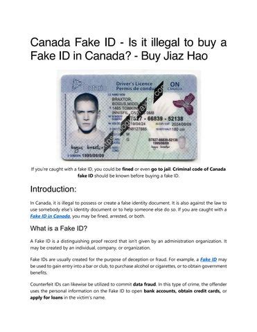 are making fake ids illegal